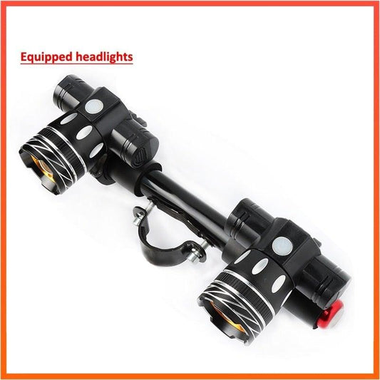 LED Headlight For Bike Electric Scooter USB Rechargeable LED Light Front Lamp High Lumens Brightness Bicycle Light Front With Strong Battery Portable Waterproof Flashlight For Night Cycling